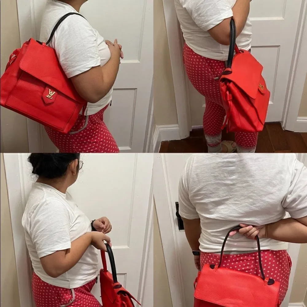 LOUIS vuitton calfskin lockme pm orient